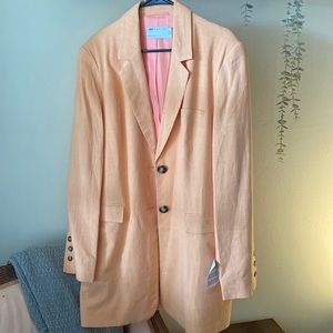 Asos Design Peach Linen Blazer